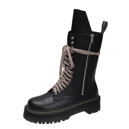 Funki Findz | Boots | Women's Mid Calf Biker Style Punk Boots