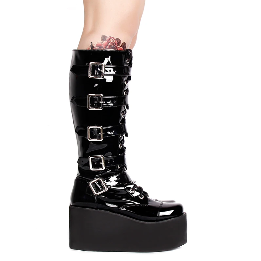 Funki Findz | Boots | Women's Gothic Punk Cross Platform Boots