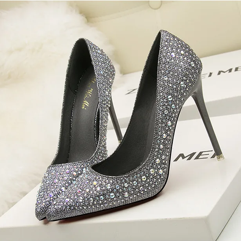 Funki Findz | Shoes | Women's Rhinestone Sparkly Prom Shoes