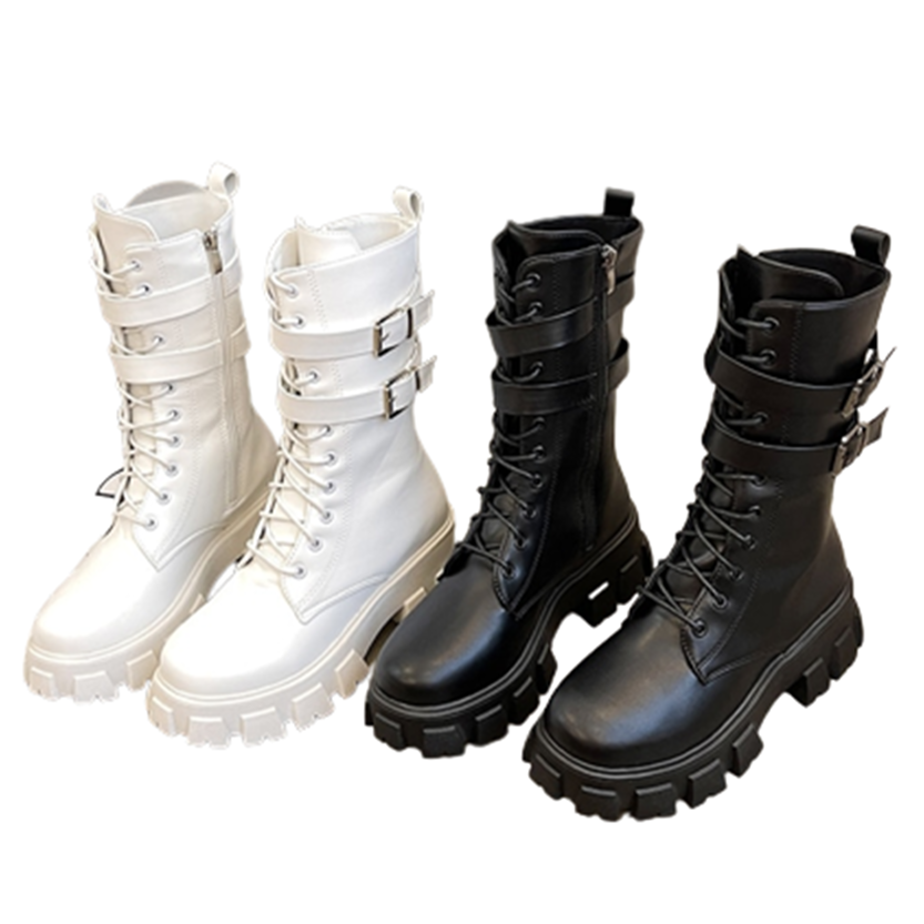 Funki Findz | Boots | Women's Chunky Motorcycle Punk Boots