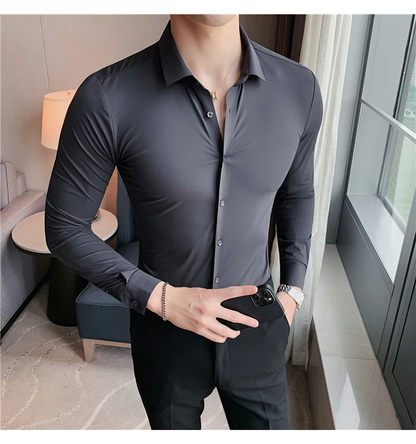Funki Findz | Shirts | Men's Slim Fit British Style Dress Shirt 7XL