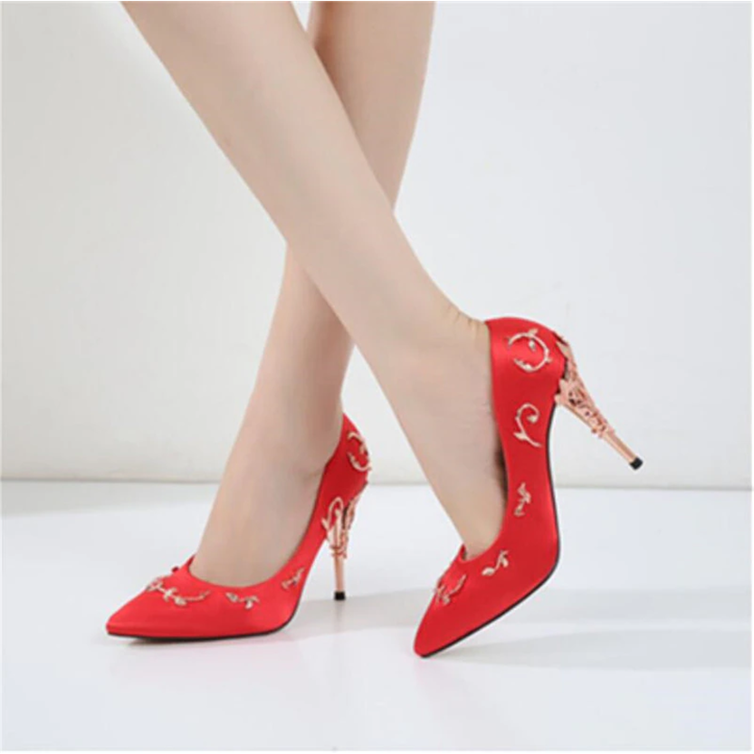 Funki Findz | Shoes | Women's Elegant Silk Formal Prom Stilettos