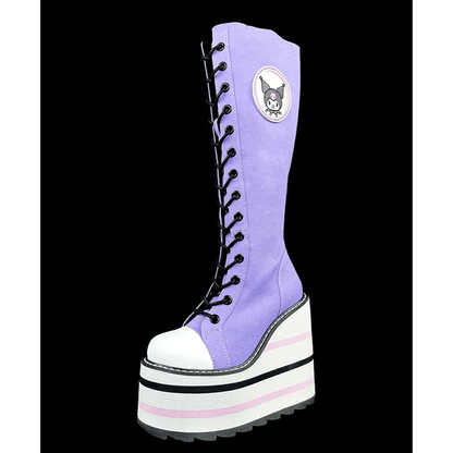 Funki Findz | Boots | Women's Platform Canvas Wedge Sneakers