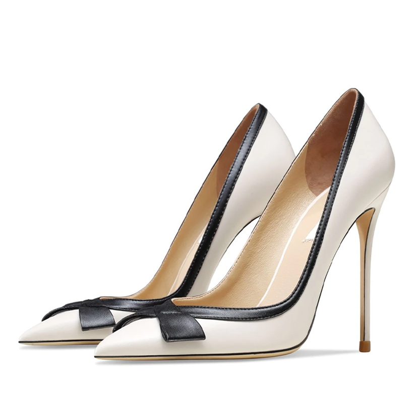 Funki Findz | Shoes | Women's Luxury Leather Bow Knot Stilettos