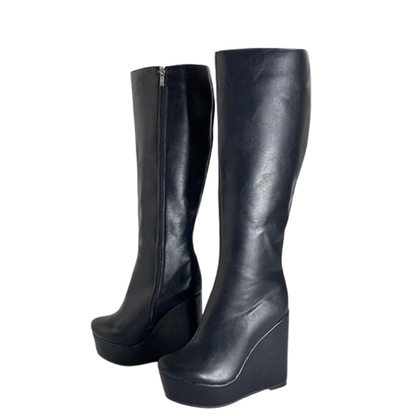 Funki Findz | Boots | Women's Super High Wedge Heeled Boots