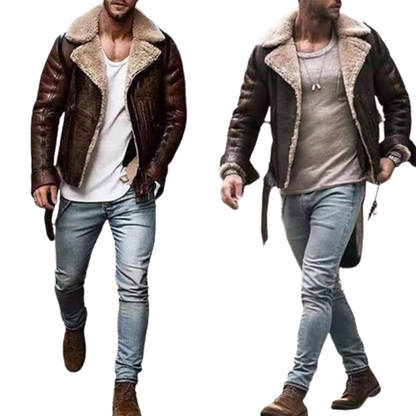 Funki Findz | Jackets | Men's Faux Fur, Faux Leather Jacket