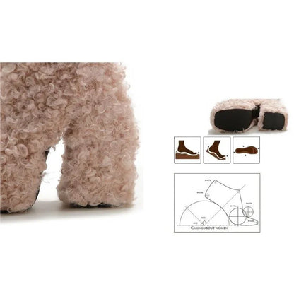 Funki Findz | Boots | Women's Knee-High Fuzzy Platform Boots