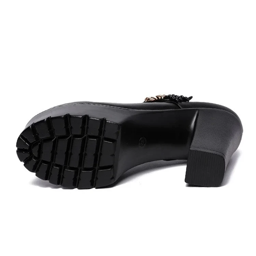 Funki Findz | Shoes | Women's Flower Buckle Mary Janes Heels