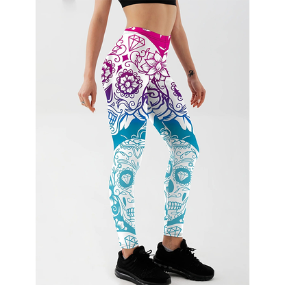 Funki Findz | Pants | Women's Yoga Pants Skull Print Leggings