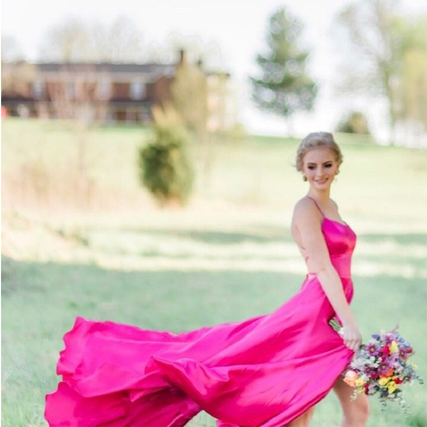 Funki Findz | Dresses | Women's Elegant Long Satin Prom Dress
