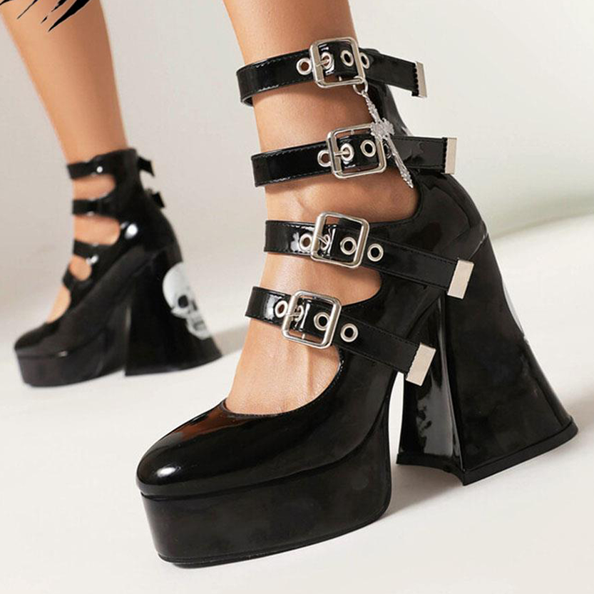 Funki Findz | Shoes | Women's Gothic Punk Mary Jane Platforms