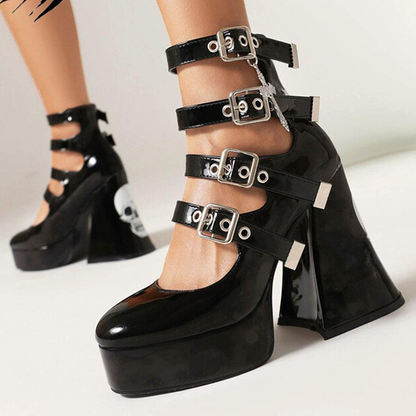 Funki Findz | Shoes | Women's Gothic Punk Mary Jane Platforms