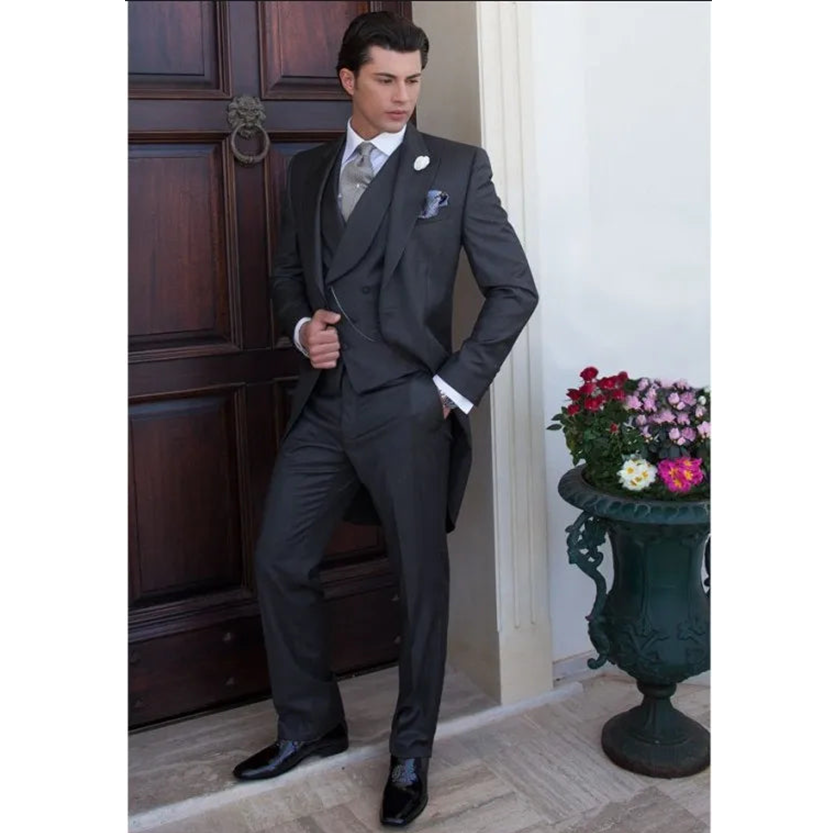 Funki Findz | Suits | Men's 3 Pcs Tailored Wedding Morning Suit