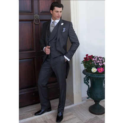Funki Findz | Suits | Men's 3 Pcs Tailored Wedding Morning Suit