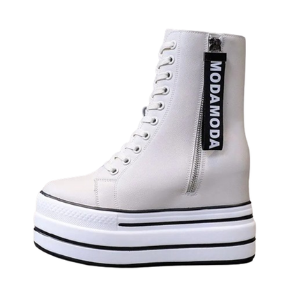 Funki Findz | Boots | Women's Platform Zip Ankle Boot Sneakers