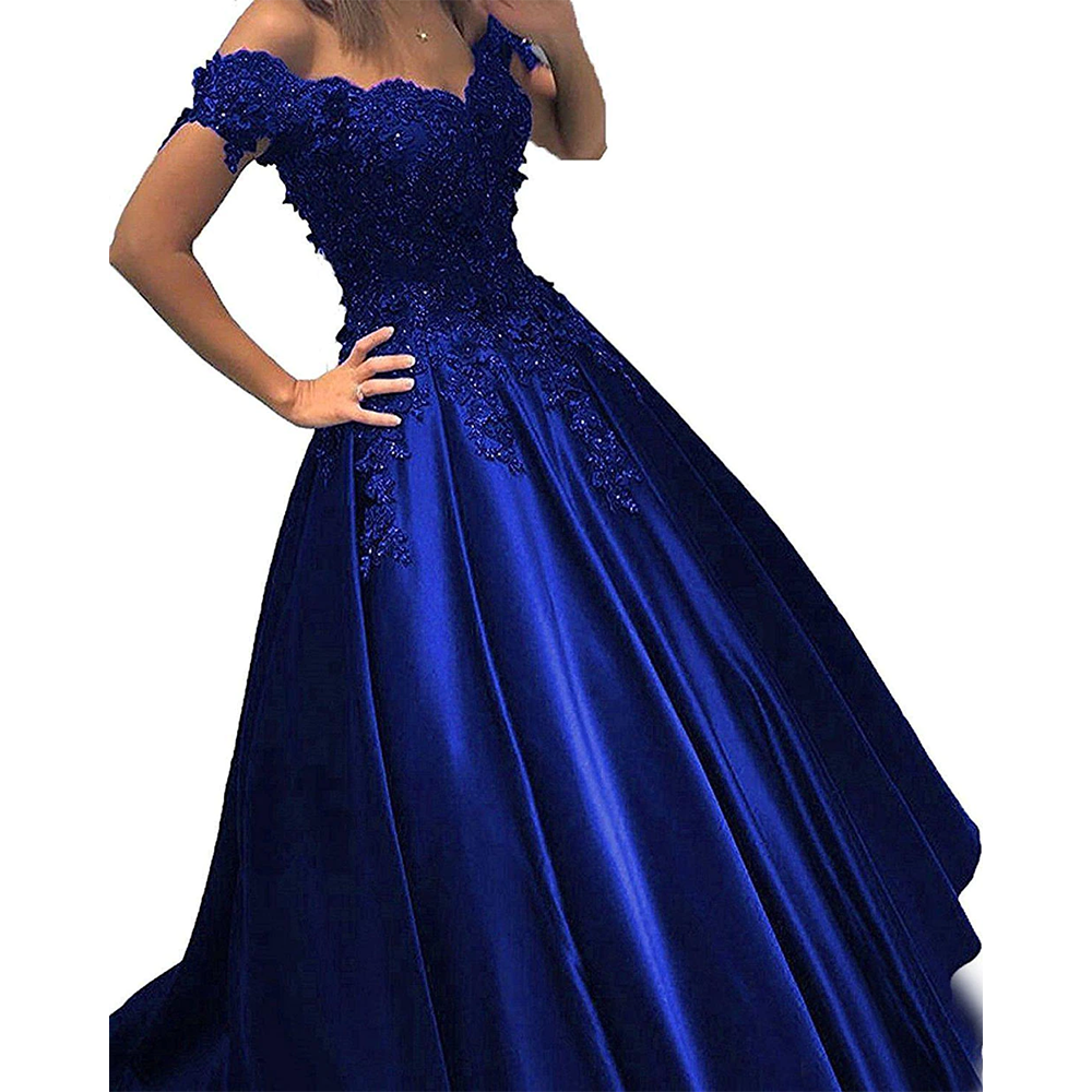 Funki Findz | Dresses | Women's Elegant Long Satin Ball Gown