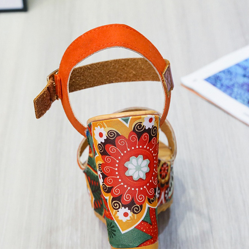 Funki Findz | Shoes | Women's Floral Platform Wedge Sandals