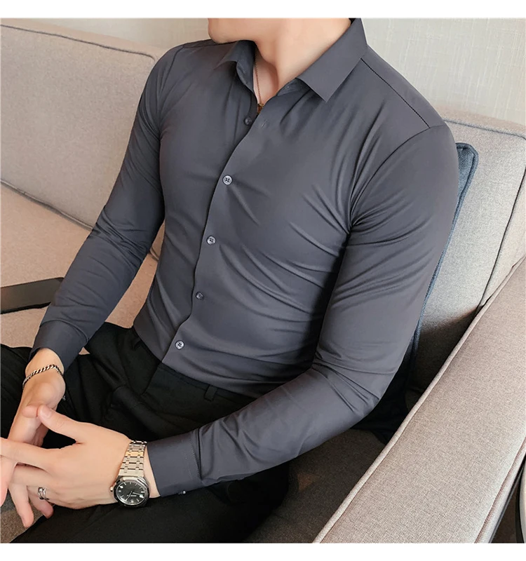 Funki Findz | Shirts | Men's Slim Fit British Style Dress Shirt 7XL