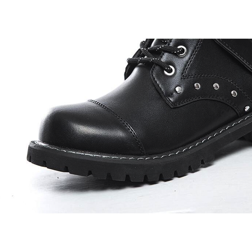 Funki Findz | Boots | Men's Gothic Punk Buckle Strap Biker Boots