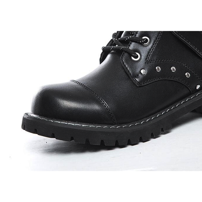 Funki Findz | Boots | Men's Gothic Punk Buckle Strap Biker Boots