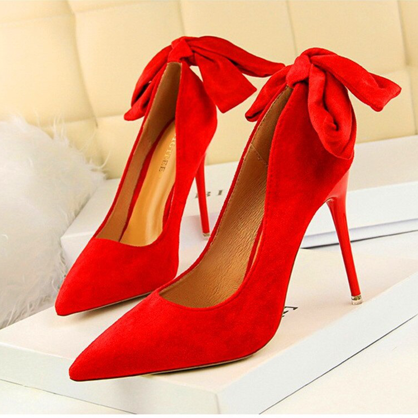 Funki Findz | Shoes | Women's Elegant Bow Tie High Heel Pump