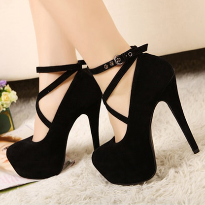 Funki Findz | Shoes | Women's Criss Cross Ankle Strap Platforms
