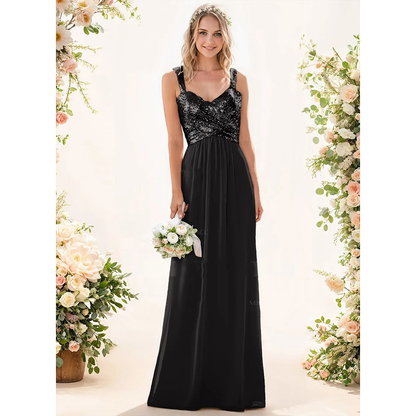 Funki Findz | Dresses | Women's Sequin Prom Bridesmaid Dress