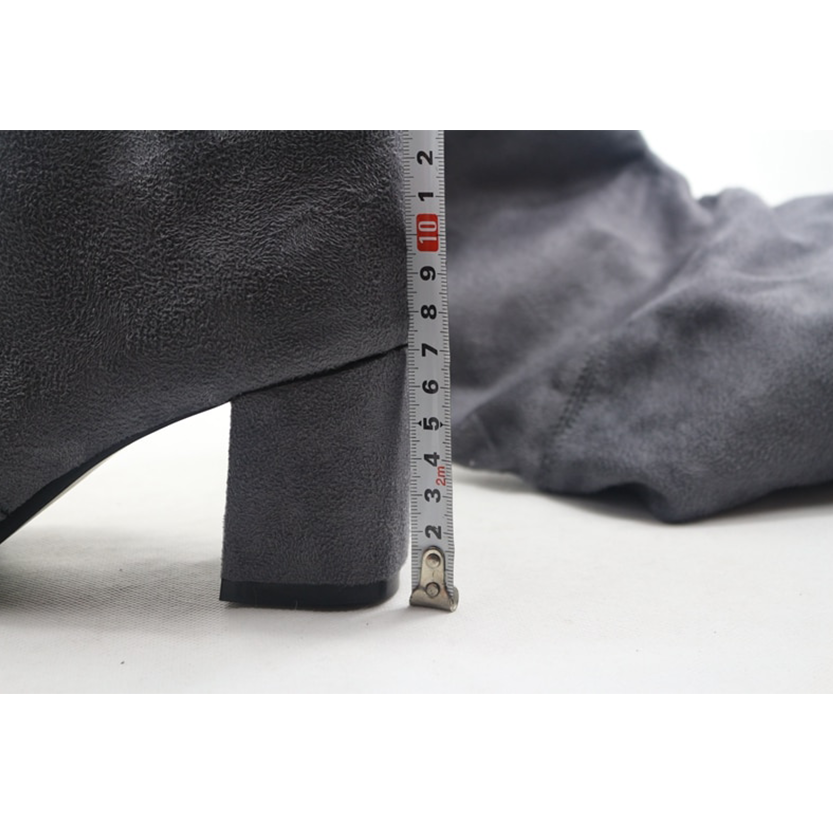 Funki Findz | Boots | Women's Thigh High Square Mid Heel Boots