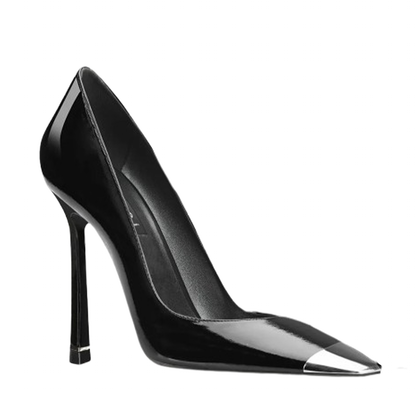 Funki Findz | Shoes | Women's Genuine Leather Metal Toe Heels