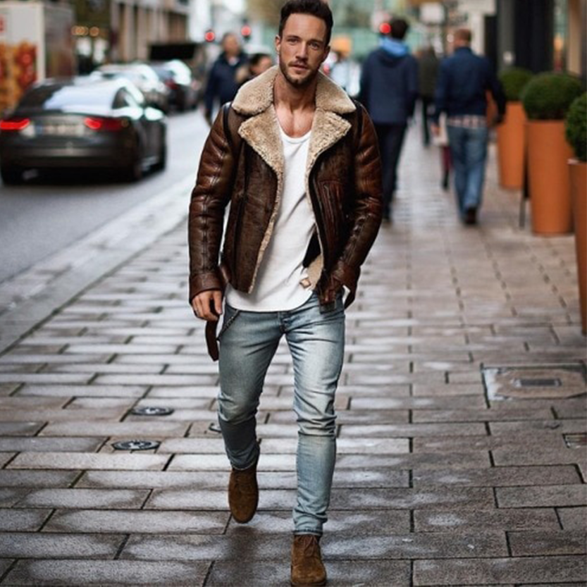 Funki Findz | Jackets | Men's Faux Fur, Faux Leather Jacket