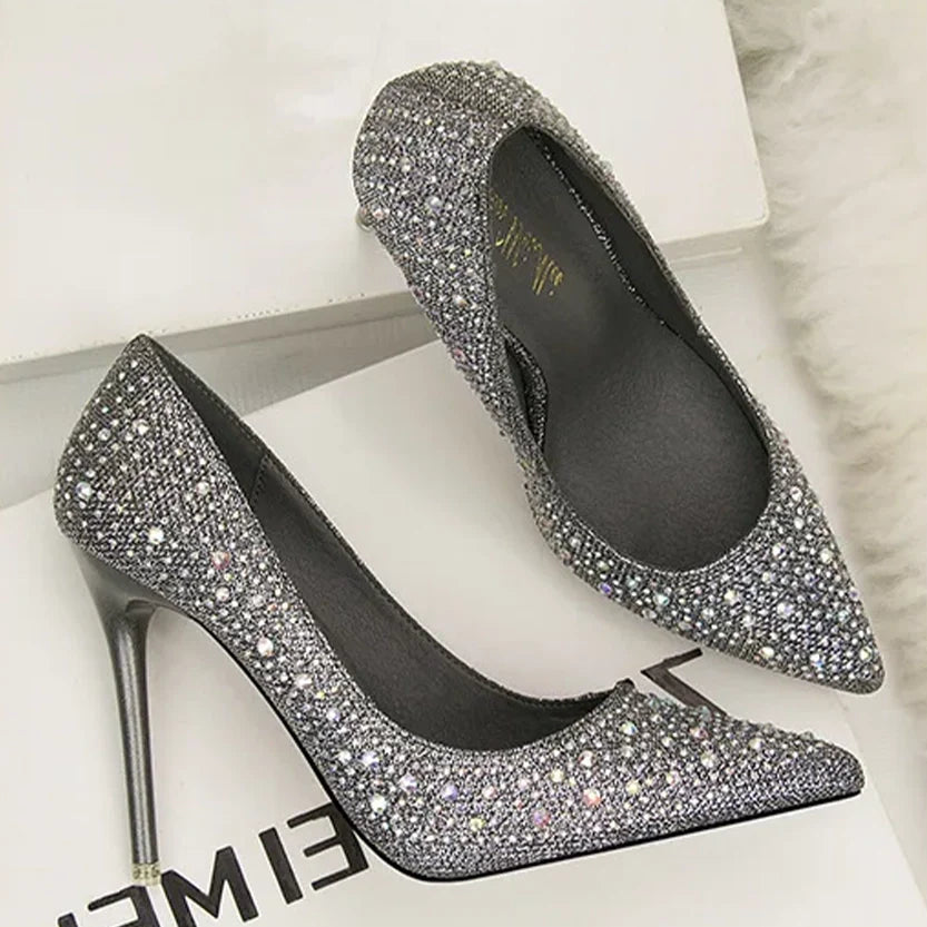 Funki Findz | Shoes | Women's Rhinestone Sparkly Prom Shoes