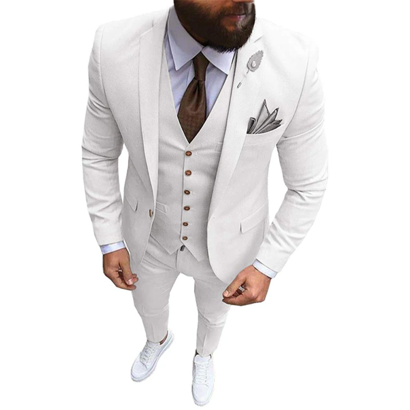 Funki Findz | Suits | Men's Formal Wedding Attire | 3 Pcs Slim Fit