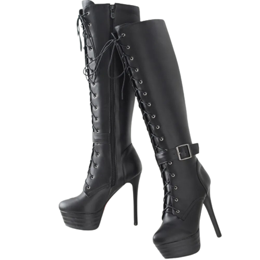 Funki Findz | Boots | Women's High Luxury Gothic Platform Boots