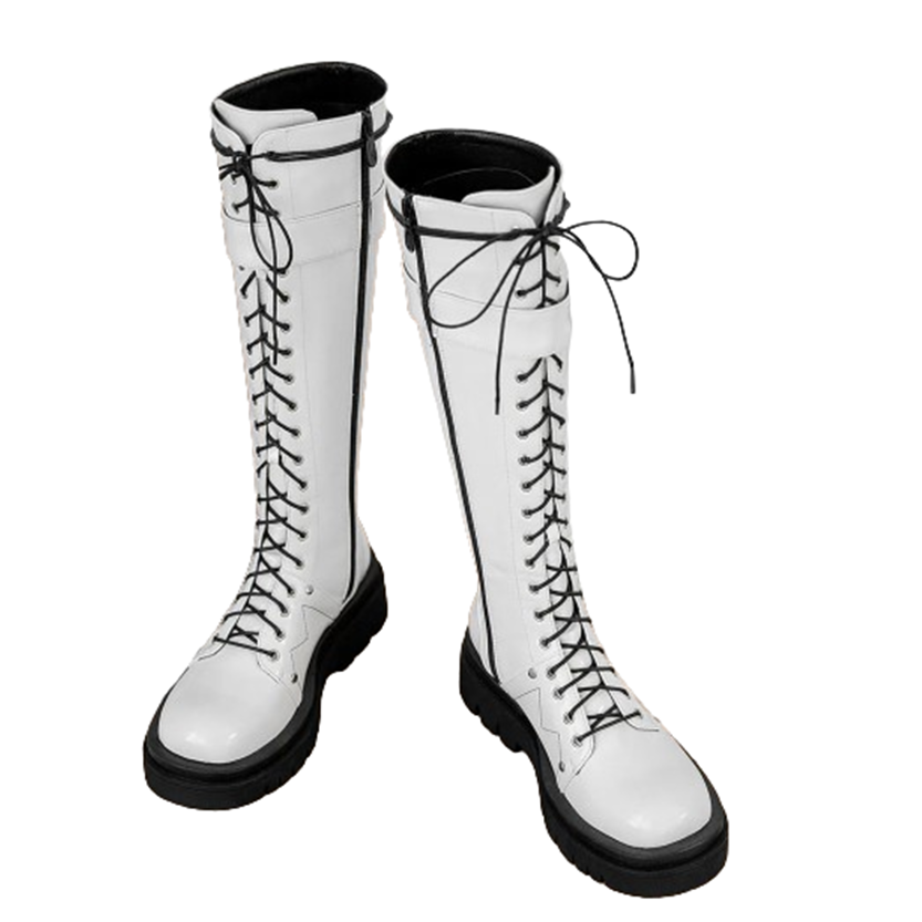 Funki Findz | Boots | Women's Patent Buckle Strap Lace Up Boot