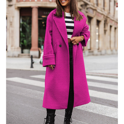 Funki Findz | Jackets | Women's Long Suit Collar Woolen Overcoat