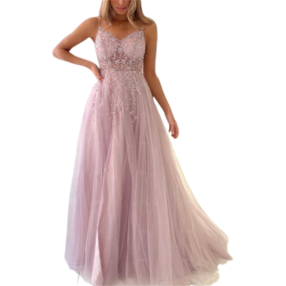 Funki Findz | Dresses | Women's Strappy Full Length Ball Dress