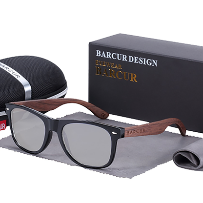 Funki Findz | Sunglasses | Unisex Black Walnut Wood Sunglasses