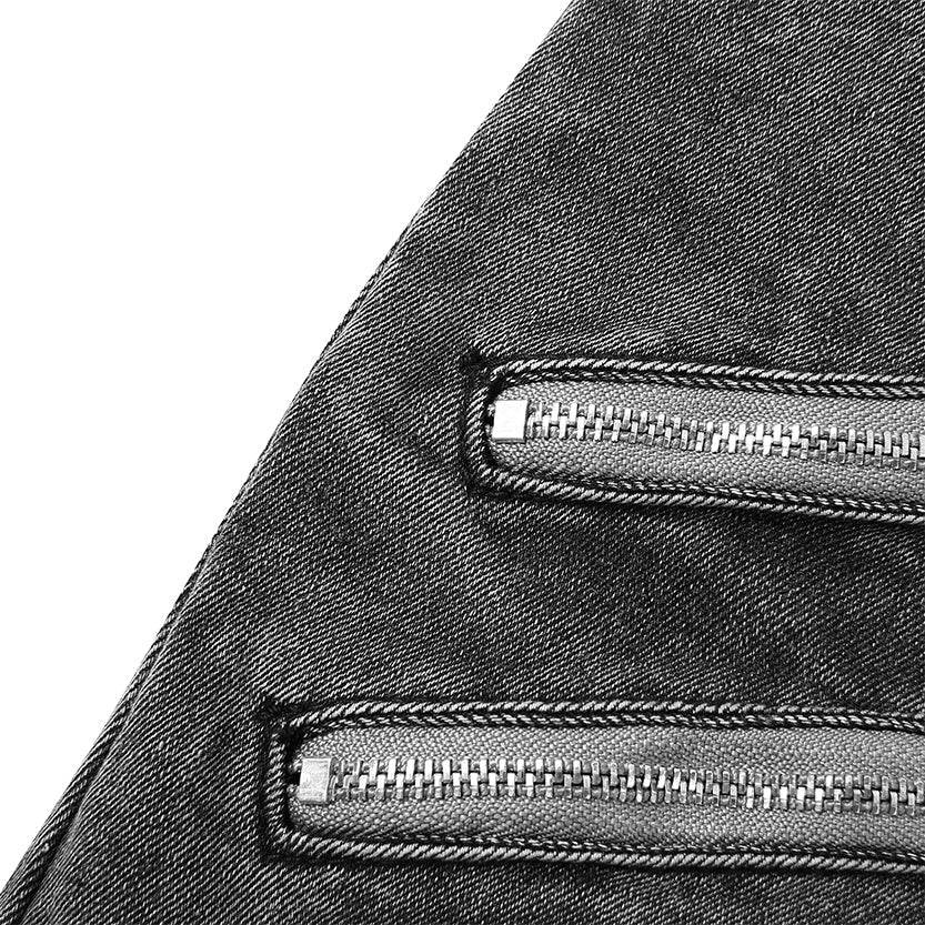 Funki Findz | Pants | Men's Punk Skinny Denim Buckle Jeans