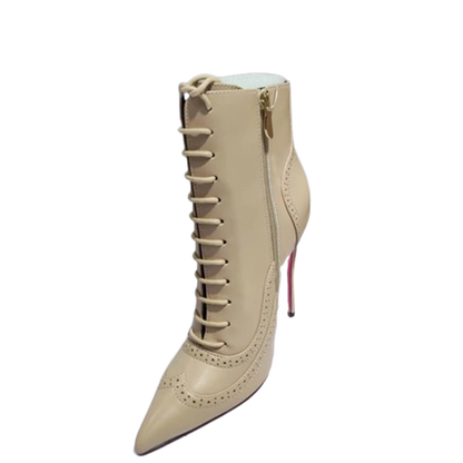 Funki Findz | Boots | Women's Lace Up Pointy Ankle Boots