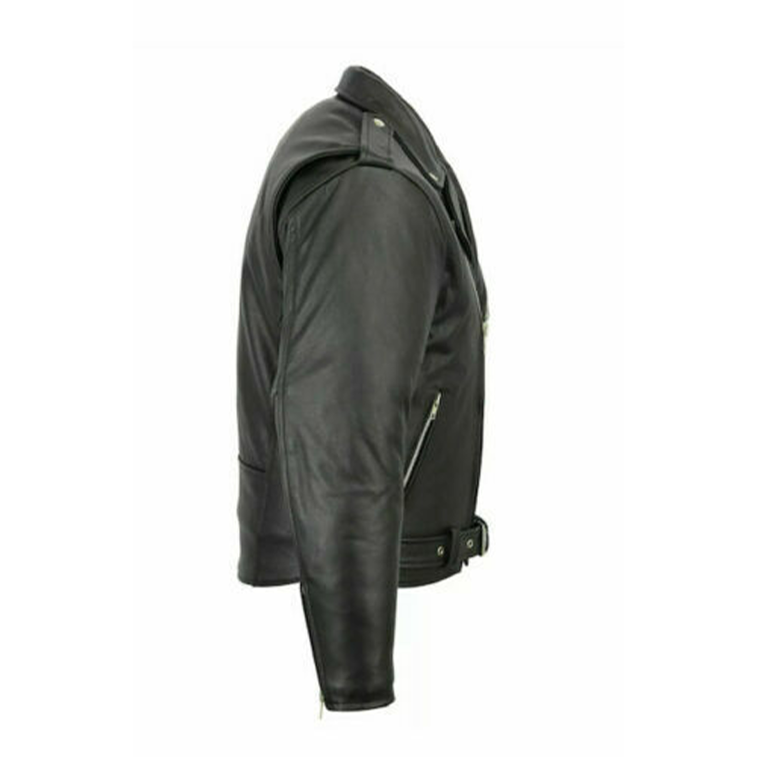 Funki Findz | Jackets | Men's Slim Fit Faux Leather Biker Jacket