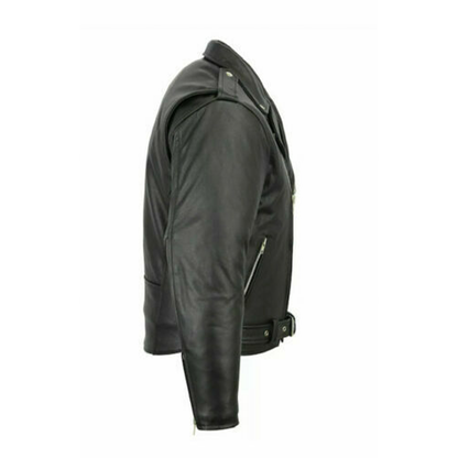 Funki Findz | Jackets | Men's Slim Fit Faux Leather Biker Jacket