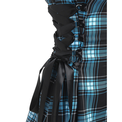 Funki Findz | Dresses | Women's Fairy Grunge Plaid Mini Dress