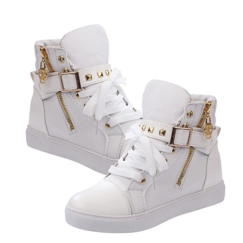 Funki Findz | Boots | Women's Zip Buckle Ankle Boot Sneakers