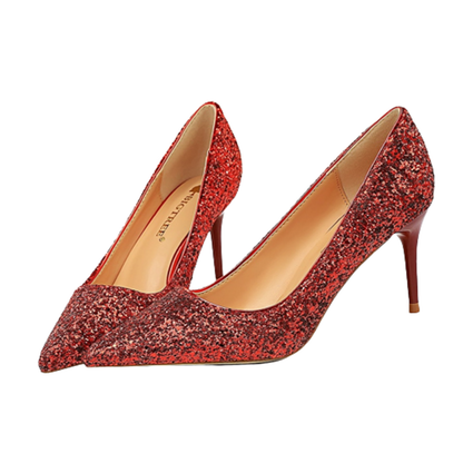Funki Findz | Shoes | Women's High Heel Glitter Prom Pumps