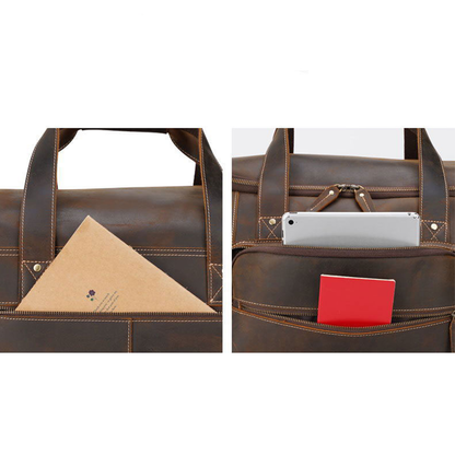 Funki Findz | Bags | Travel Bags | Men's Leather Overnight Bag