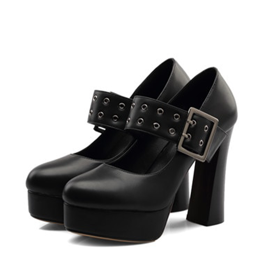 Funki Findz | Shoes | Women's Rivet Strap Platform Mary Janes
