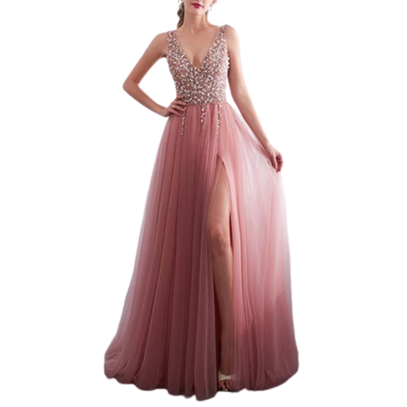 Funki Findz | Dresses | Women's Beaded  Evening Dress | Tulle