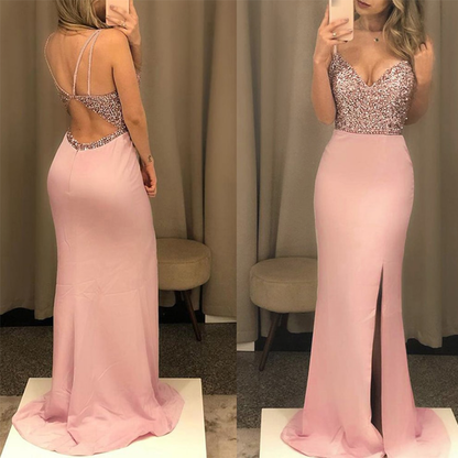 Funki Findz | Dresses | Women's Long Sequin Prom Party Dress