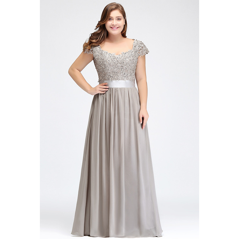 Funki Findz | Dresses | Women's Long Chiffon Satin Lace Dress