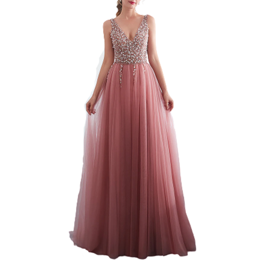 Funki Findz | Dresses | Women's Beaded  Evening Dress | Tulle